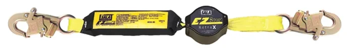 3M 1241460 DBI-SALA Shock Absorbing Lanyard 6 ft Single-Leg Retractable Web and Snap Hooks