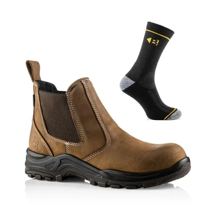 Buckbootz DEALERZ Special Offer Pack – Buckler Lightweight Waterproof Safety Dealer Boots + Temperature Control Comfort Socks