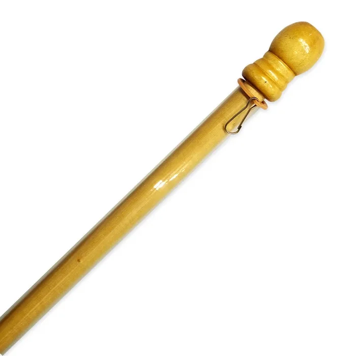 Deluxe Anti-Wrap Wood – Pole FA199012 Gloss Coated Flag Accessories