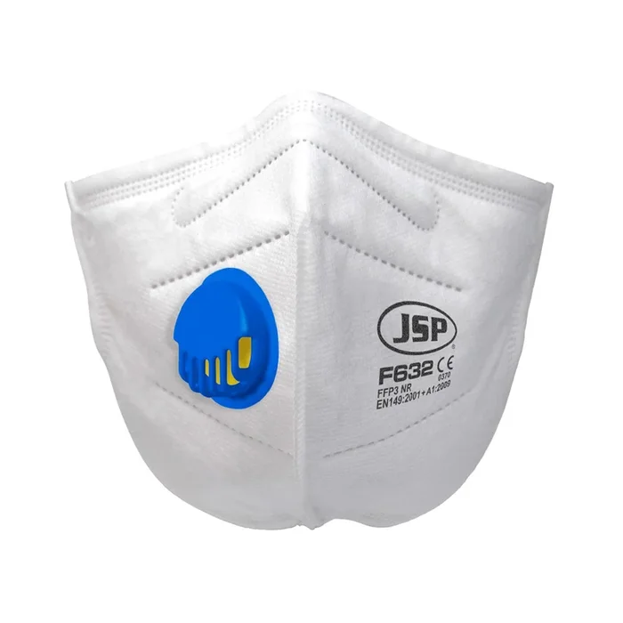JSP Disposable Vertical Fold Flat Mask FFP3V (F632) – Retail Ready – Pack of 2