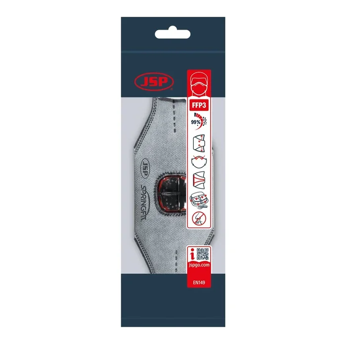 JSP Springfit 436ML FFP3 with Typhoon Valve – Retail Ready
