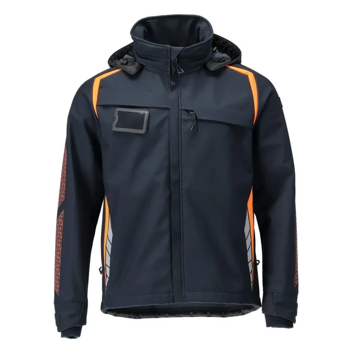 Mascot Water Resistant Windproof Softshell Jacket With Removable Hood 23002-246, Accelerate Safe