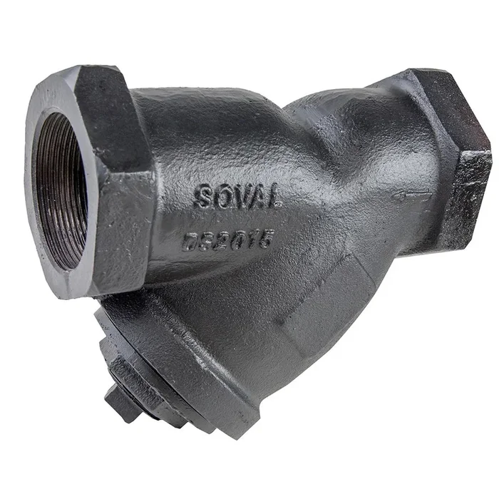 Soval 860-005T 1/2 ” Cast Iron Threaded Wye Strainer
